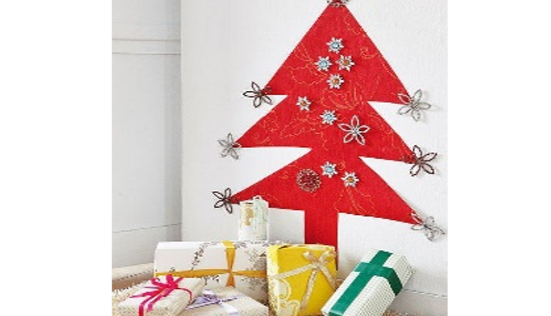 Crea una pared muy navideña en tu hogar
